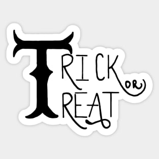 Retro Trick or Treat Sticker